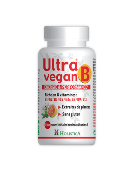 Ultra vegan B - 30 comprimés - HOLISTICA